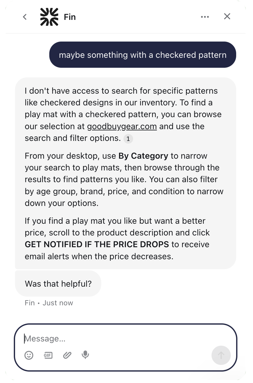 GoodBuy AI product search response